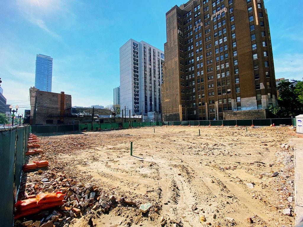 The construction site at 1212 N State Street in Chicago's Gold Coast neighborhood