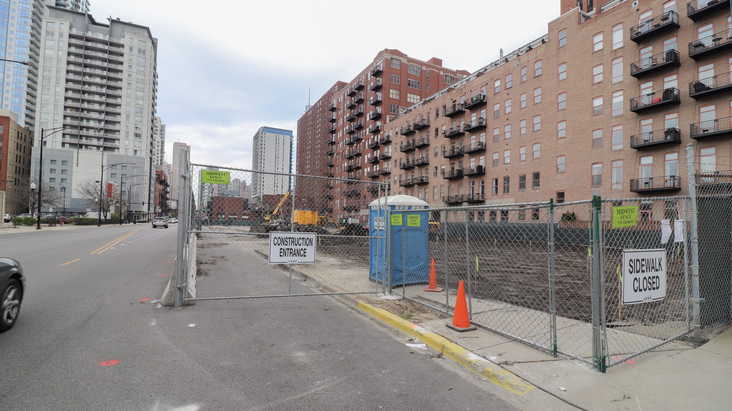 Construction site of 353 W Grand