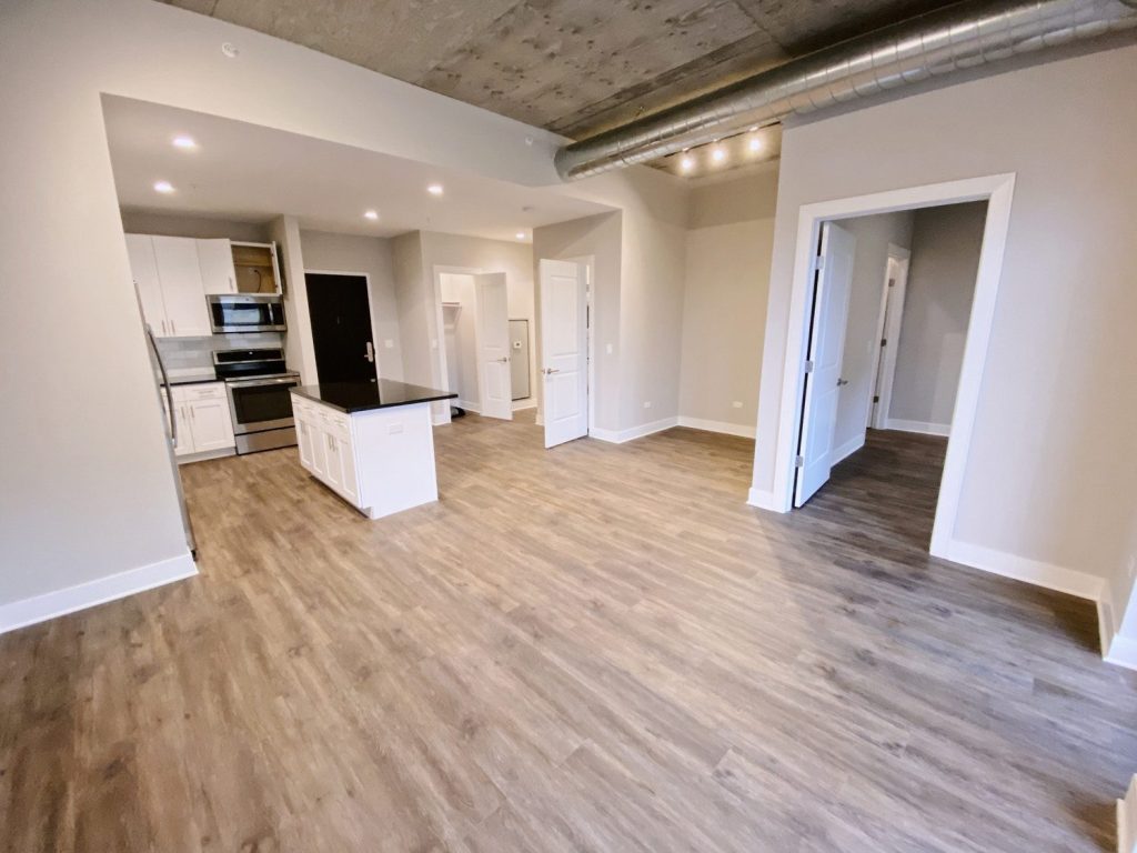 Open concept living at 3833 N. Broadway in Chicago