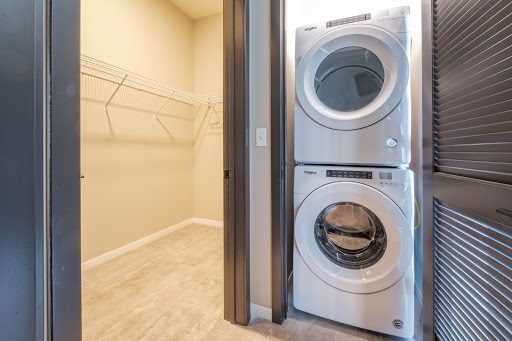 Stacking washer and dryer at Chicago's Union West apartments 
