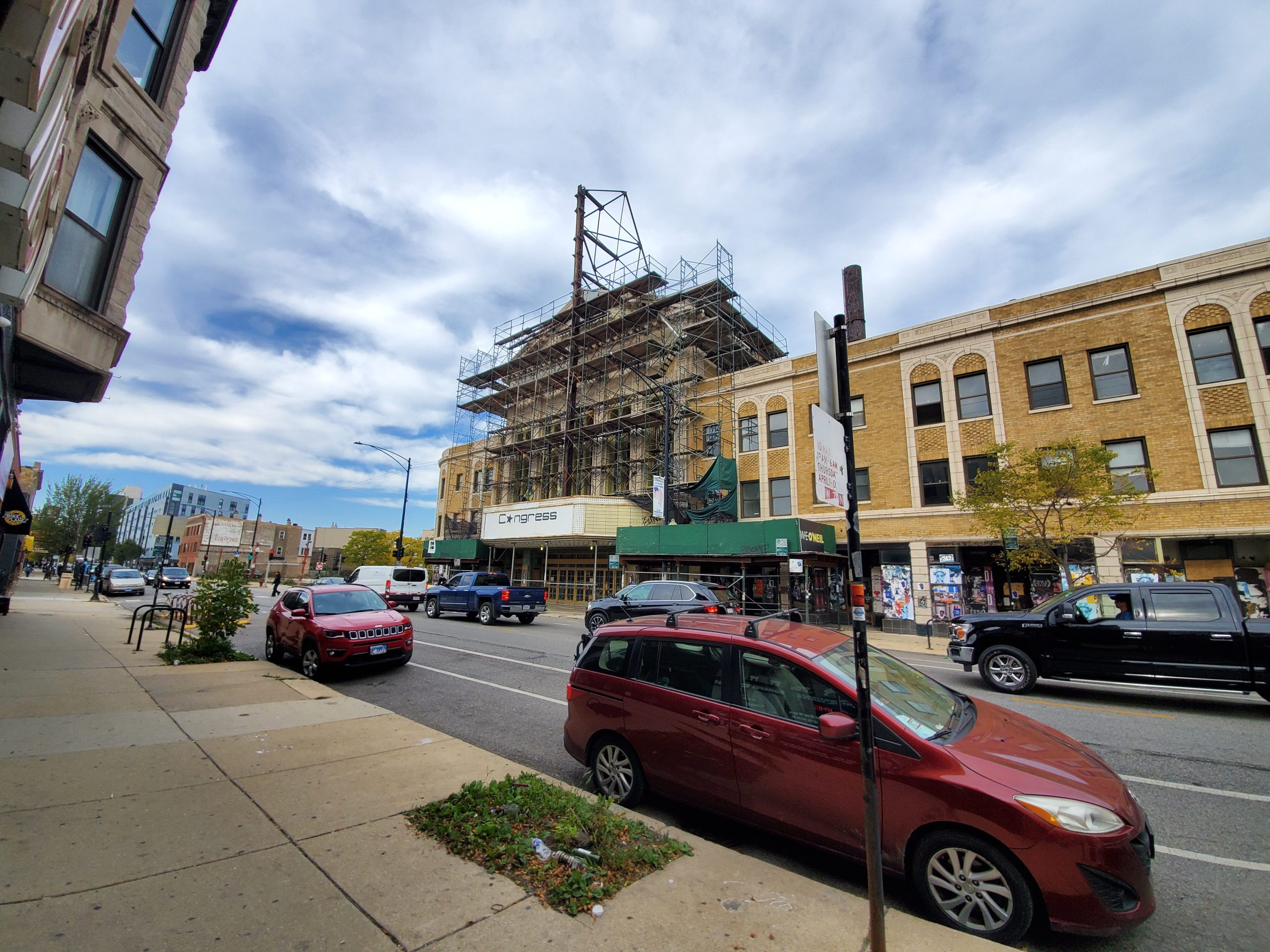 Construction site of Congress Theater