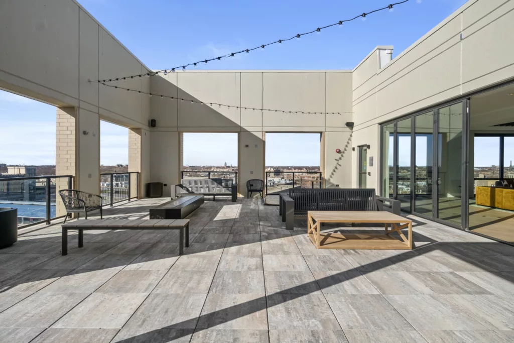 Rooftop lounge at Platform 4611.