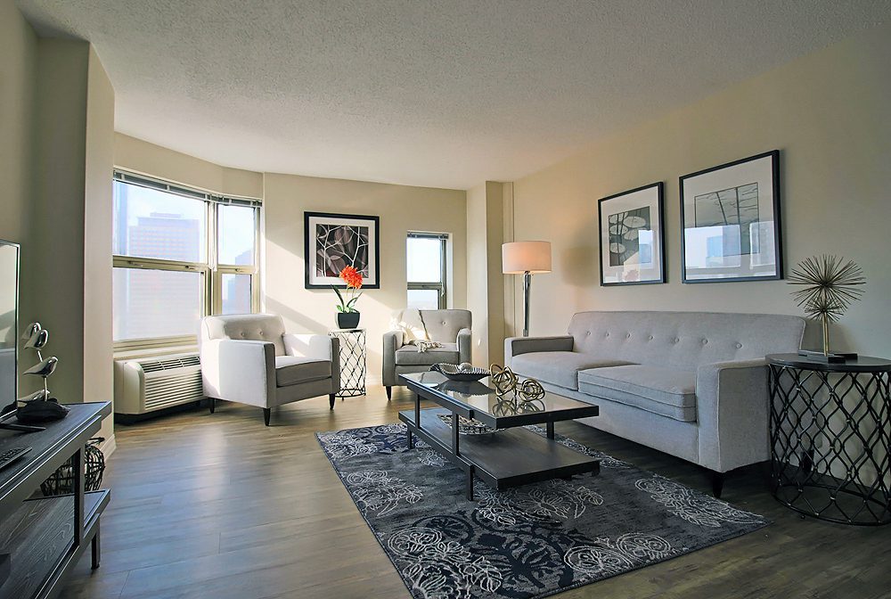 A view of an interior at Chestnut Street Apartments in Chicago's Gold Coast neighborhood