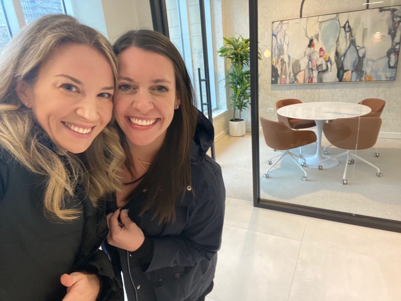 Chicago Leasing Agent and her customer, all smiles!