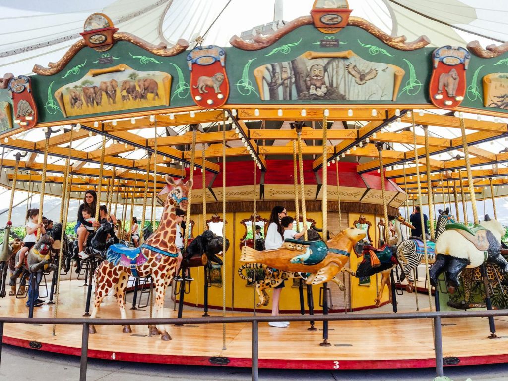The carousel at the Lincoln Park Zoo