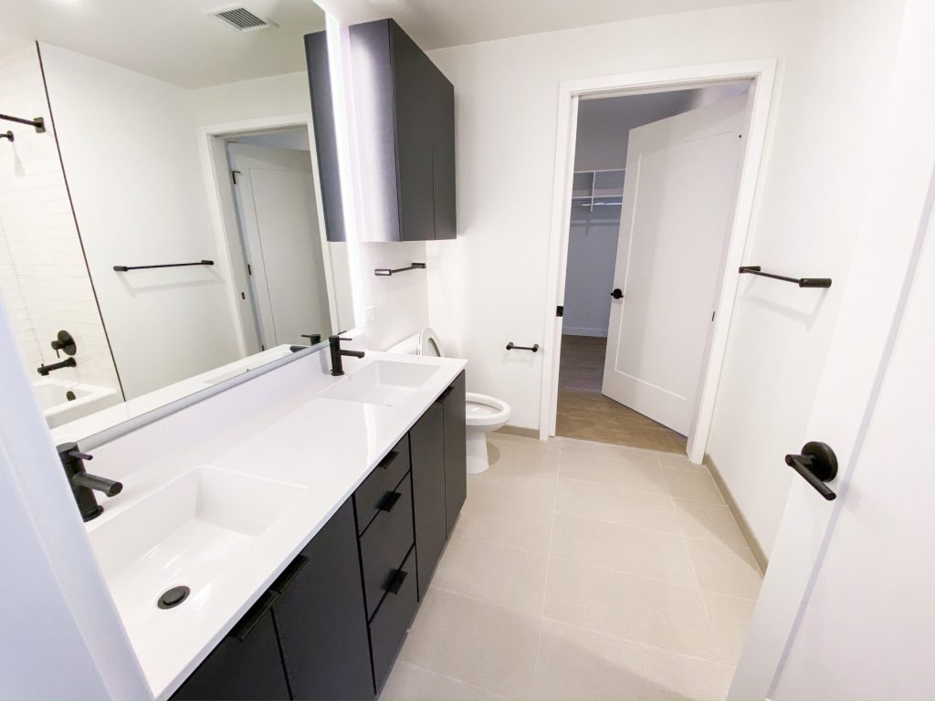 North and Vine Apartments bathroom interior