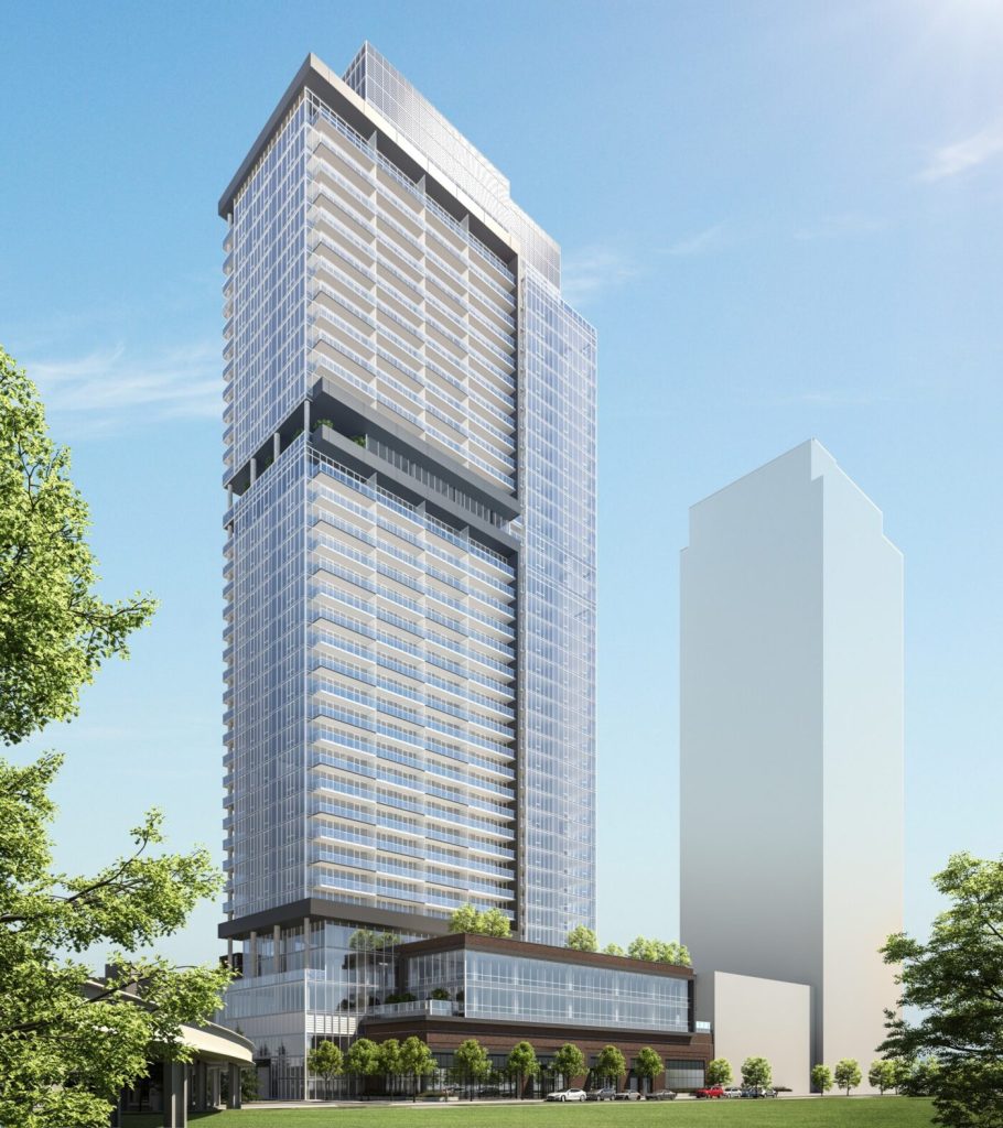 A rendering of Old Town Park Tower Three in downtown Chicago