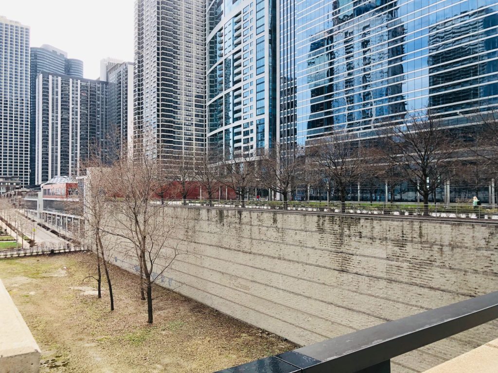 Property site of Parcel O, next to Blue Cross Blue Shield Building