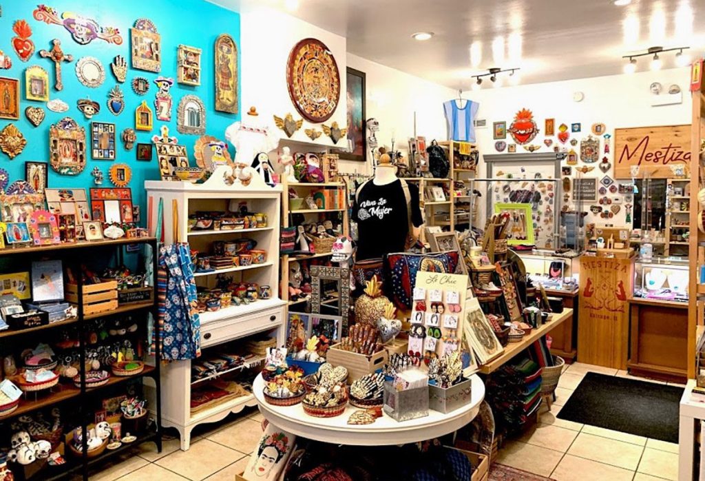 The interior of Mestiza Shop in Chicago's Pilsen neighborhood