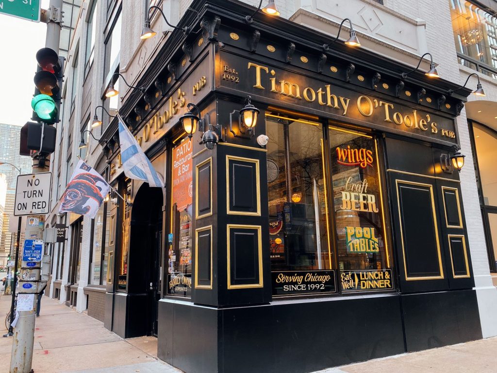 Timothy O'Toole's sports bar in Chicago's Streeterville neighborhood