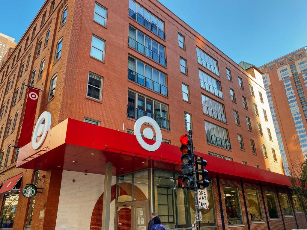 The exterior of Target in downtown Streeterville