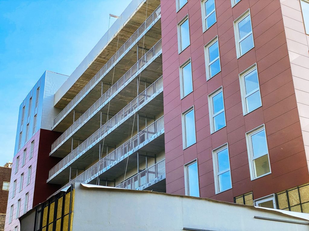 Balconies at Than Tower in Chicago's Old Town neighborhood