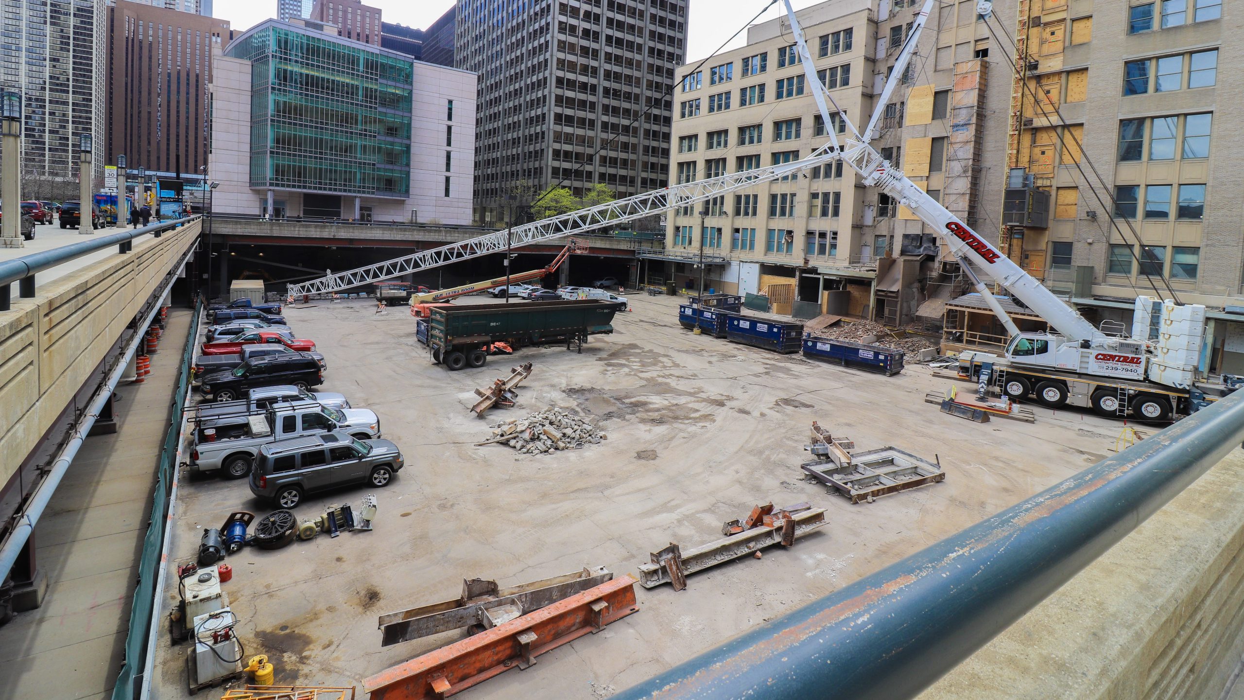 Construction site of Tribune Tower East