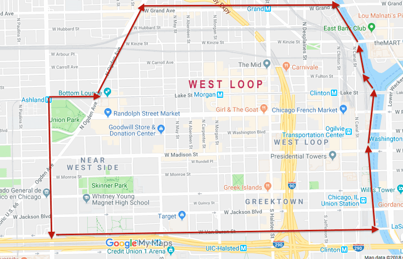 Map of West Loop
